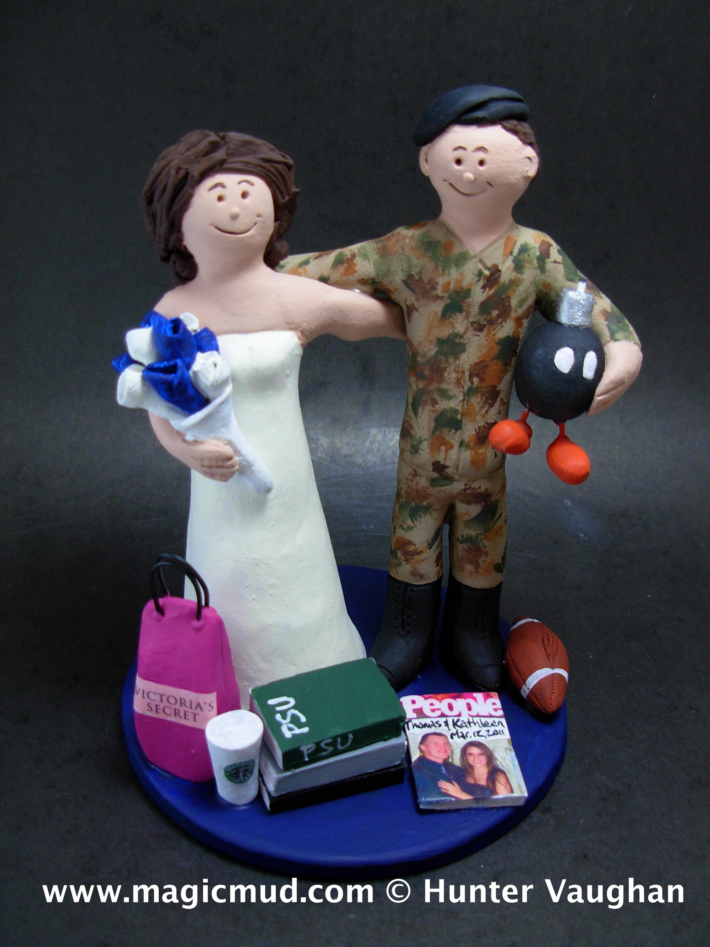 Military Wedding Cake Toppers